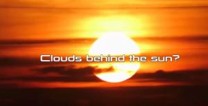 The Sun behind the clouds