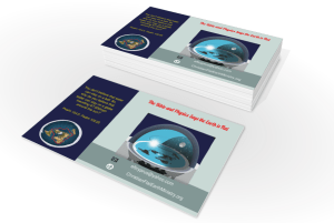 Flat earth business card 3
